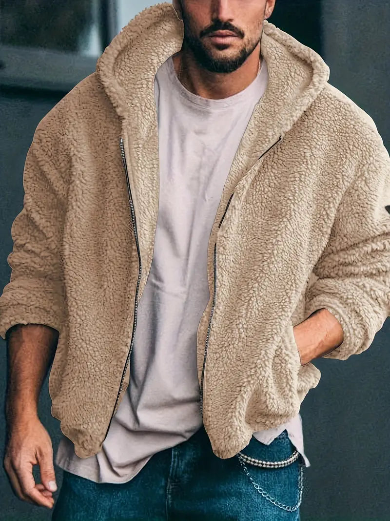 Teddyjacke mit Reißverschluss für Männer