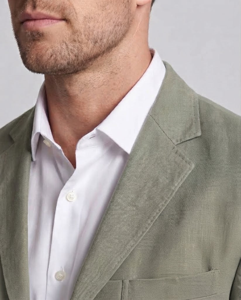 Herren Leichter Leinenblazer mit strukturierter Optik und taillierter Silhouette Shop Nory