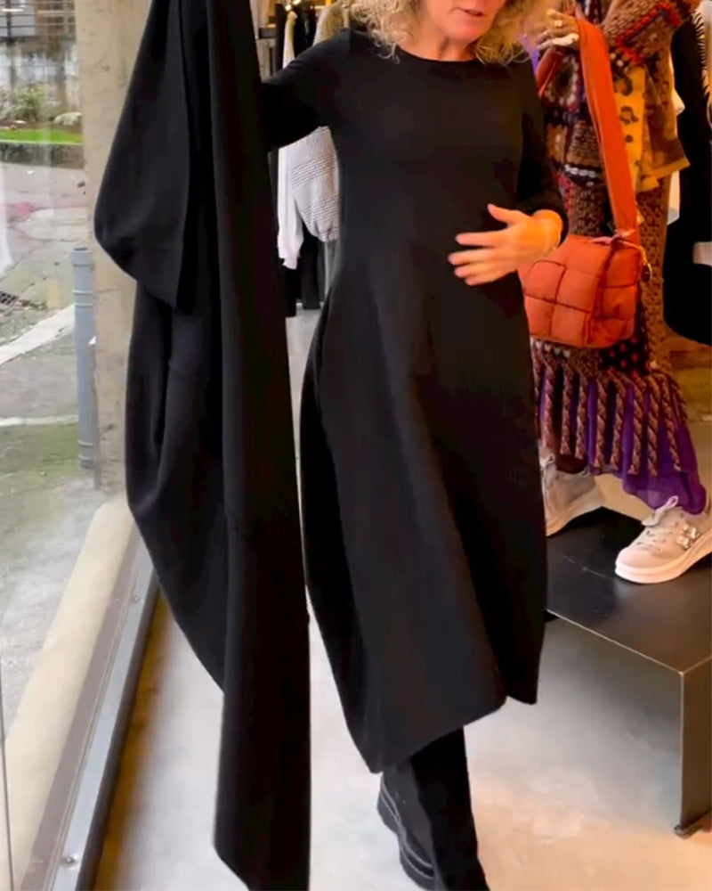 Einfarbiges Kleid