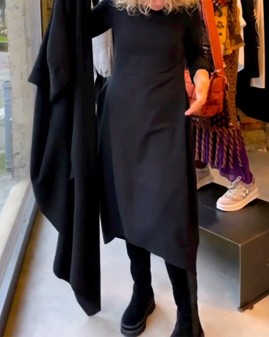 Einfarbiges Kleid
