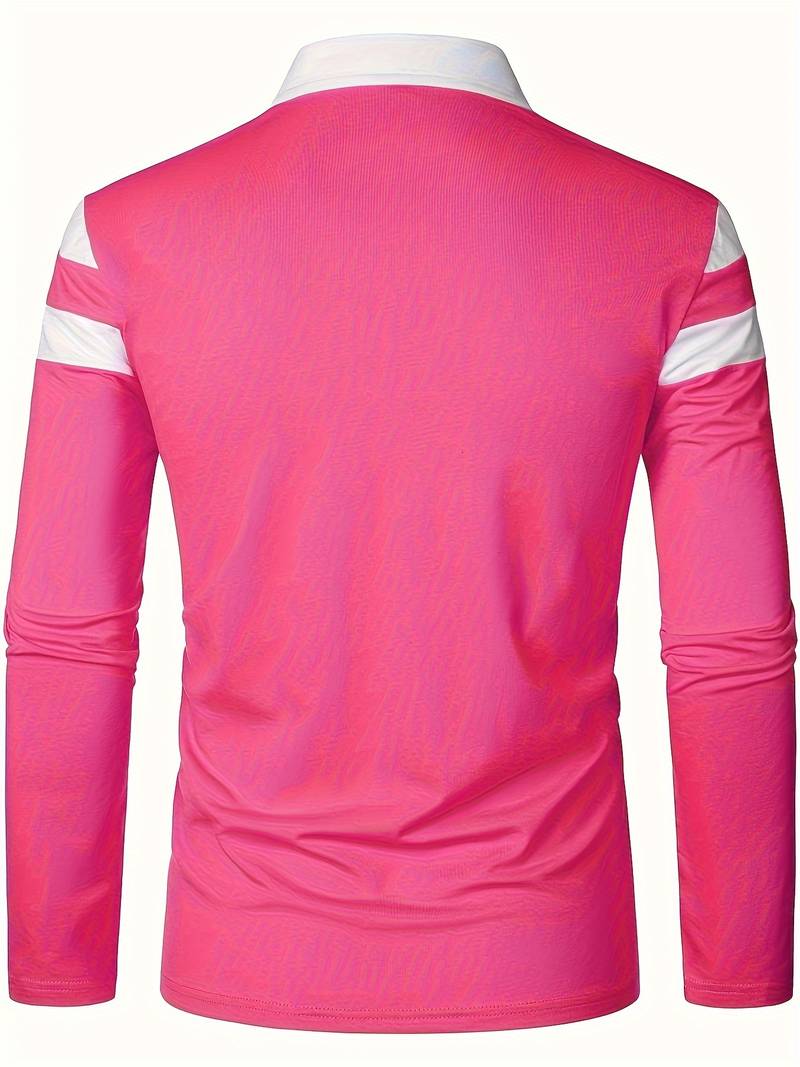 langärmliges poloshirt mit reißverschluss