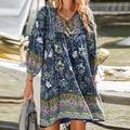 Bohemian Maxikleid mit Bauchabdeckung
