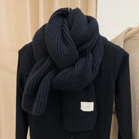 Schwarz koreanischer Strickschal