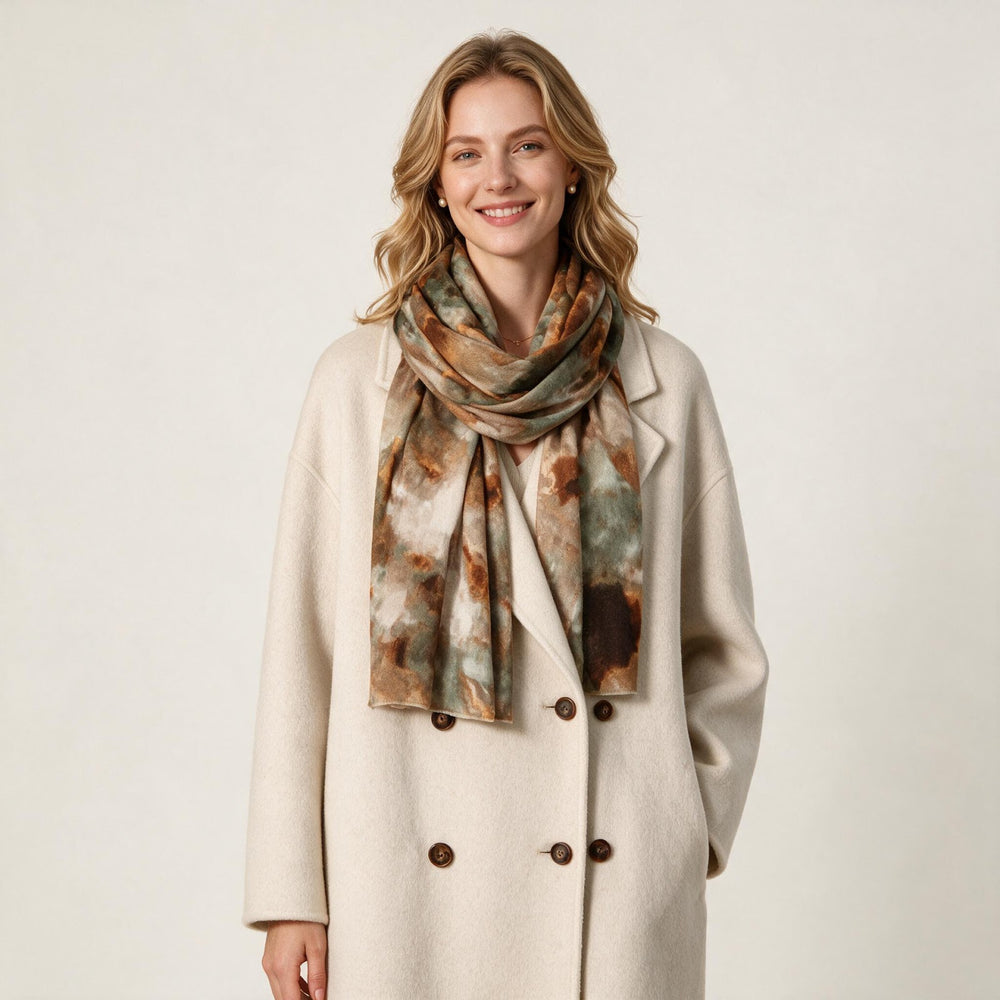 Bedruckter Schal mit Blumenmuster