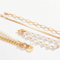 Damen Mehrreihiges Armband-Set mit Perlen & Kettenelementen | Shop Nory