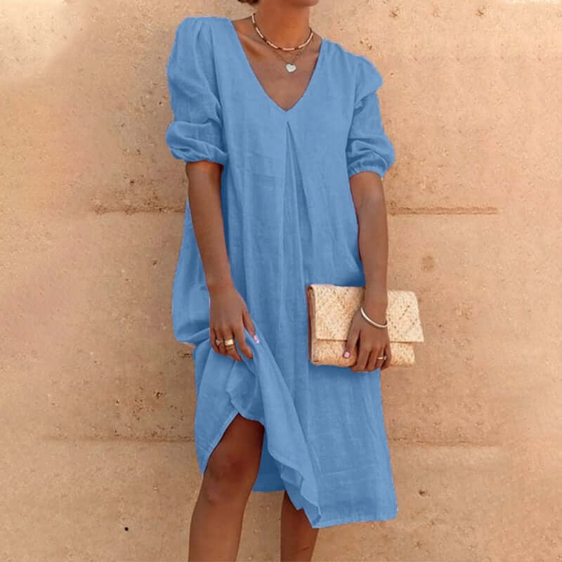 kleid mit V-Ausschnitt - Anna