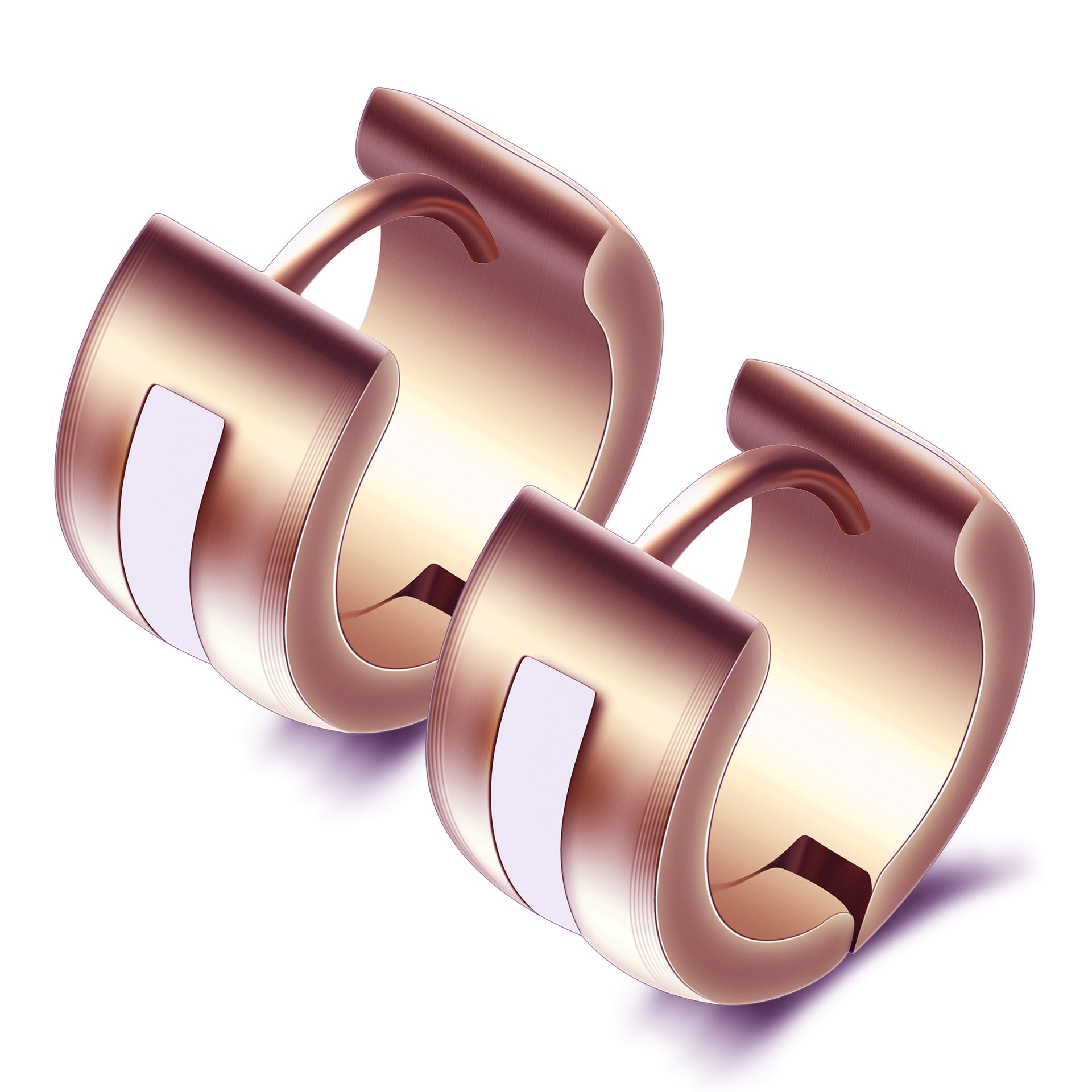Damen Creolen mit modernem minimalistischen Design Shop Nory