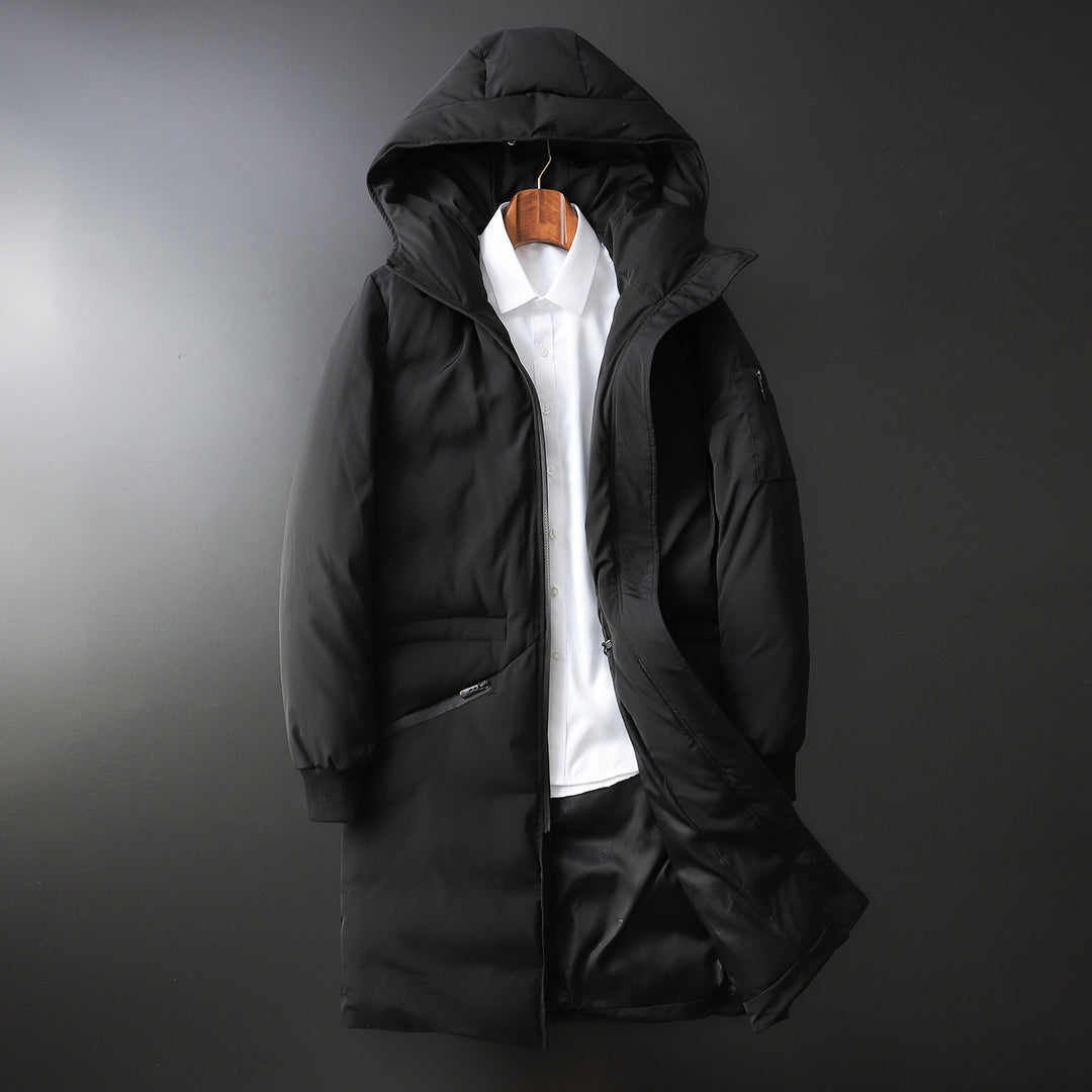 Herren Wattierter Langparka mit Kapuze und winddichtem Schutz Shop Nory