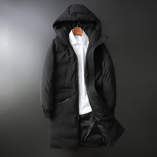 Herren Wattierter Langparka mit Kapuze und winddichtem Schutz Shop Nory