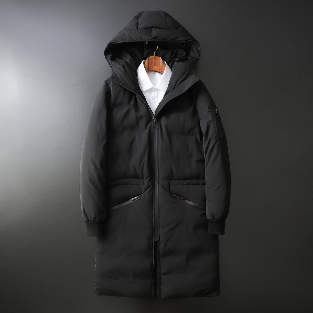 Herren Wattierter Langparka mit Kapuze und winddichtem Schutz Shop Nory