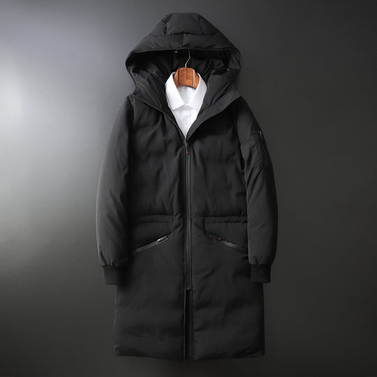 Herren Wattierter Langparka mit Kapuze und winddichtem Schutz Shop Nory