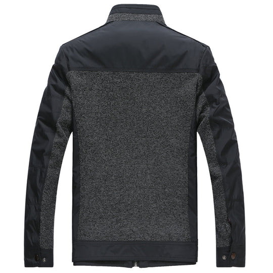 Herren Hybrid-Übergangsjacke mit gesteppter Frontpartie, Stehkragen und verdecktem Reißverschluss Shop Nory