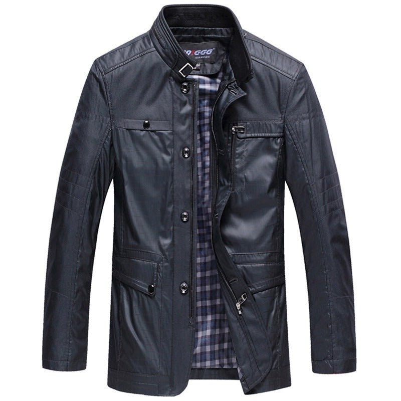 Herren leichte Reise-Utility-Jacke mit gesteppten Ärmeln, verdecktem Reißverschluss und kariertem Innenfutter Shop Nory