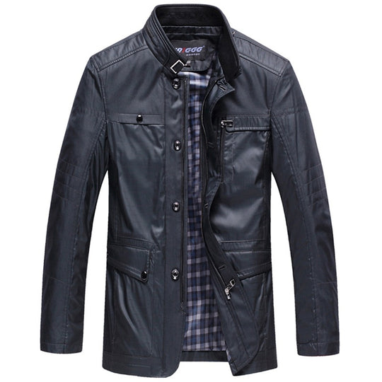 Herren leichte Reise-Utility-Jacke mit gesteppten Ärmeln, verdecktem Reißverschluss und kariertem Innenfutter Shop Nory