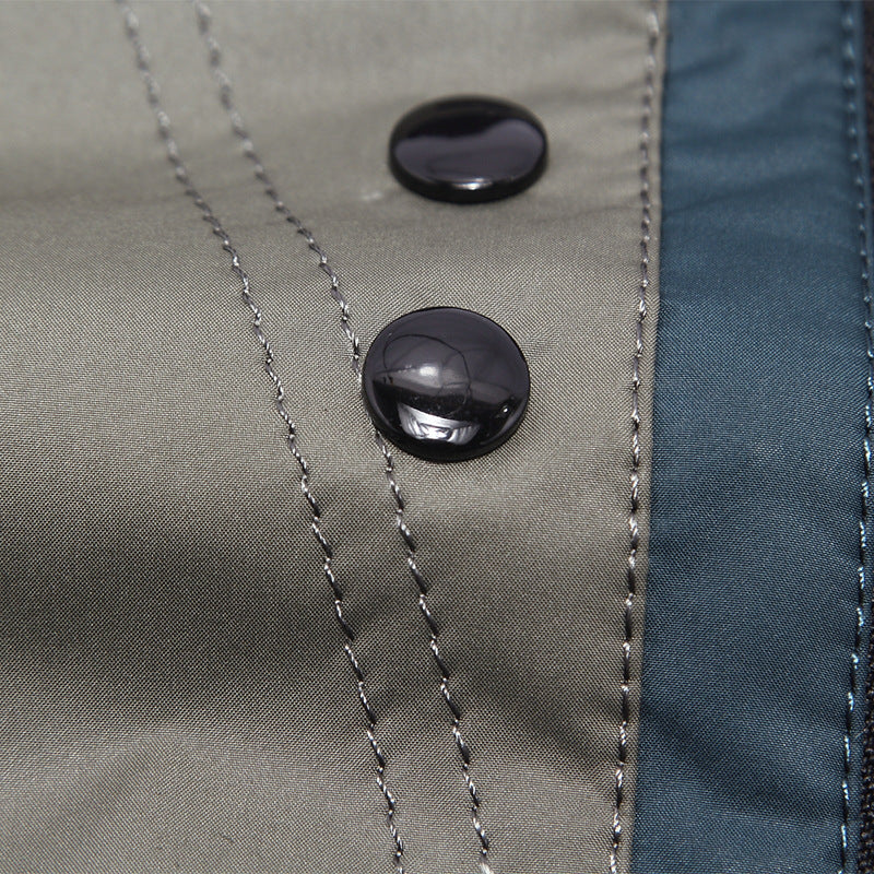Herren Übergangsjacke mit Stehkragen und gemustertem Innenfutter Shop Nory