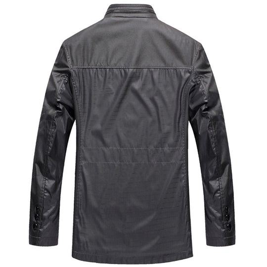 Herren leichte Reise-Utility-Jacke mit gesteppten Ärmeln, verdecktem Reißverschluss und kariertem Innenfutter Shop Nory