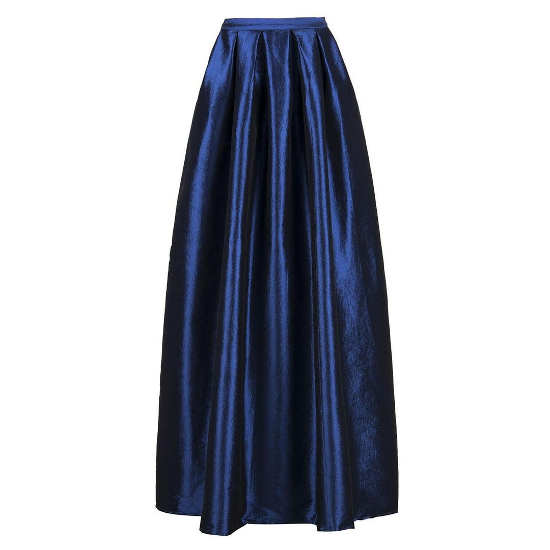 Damen Maxirock aus Satin mit hoher Taille & weitem Tellerrock Shop Nory