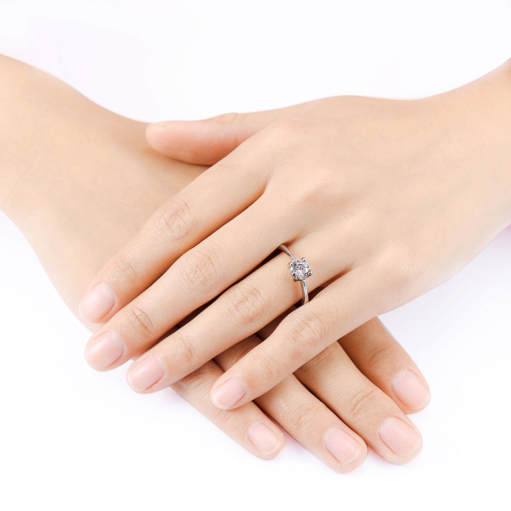Damen Solitärring mit funkelndem Zirkonia Shop Nory