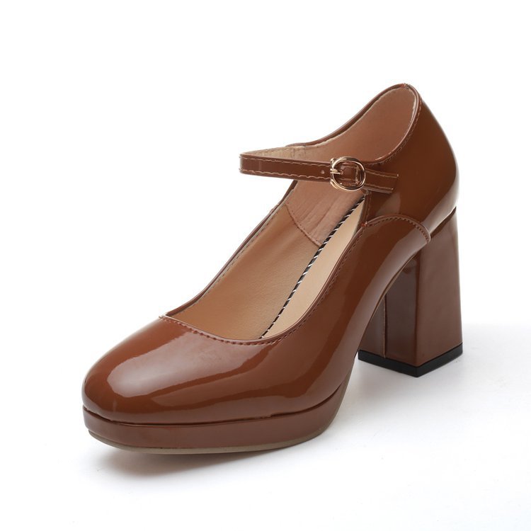 Damen Hochwertige Absatzpumps mit eleganter Riemen-Detailierung Shopnory