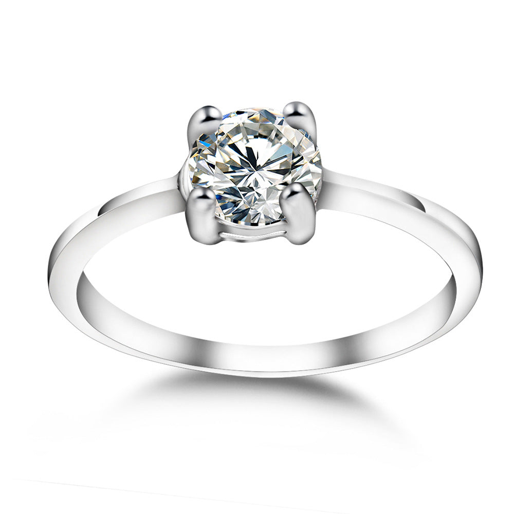 Damen Solitärring mit funkelndem Zirkonia Shop Nory