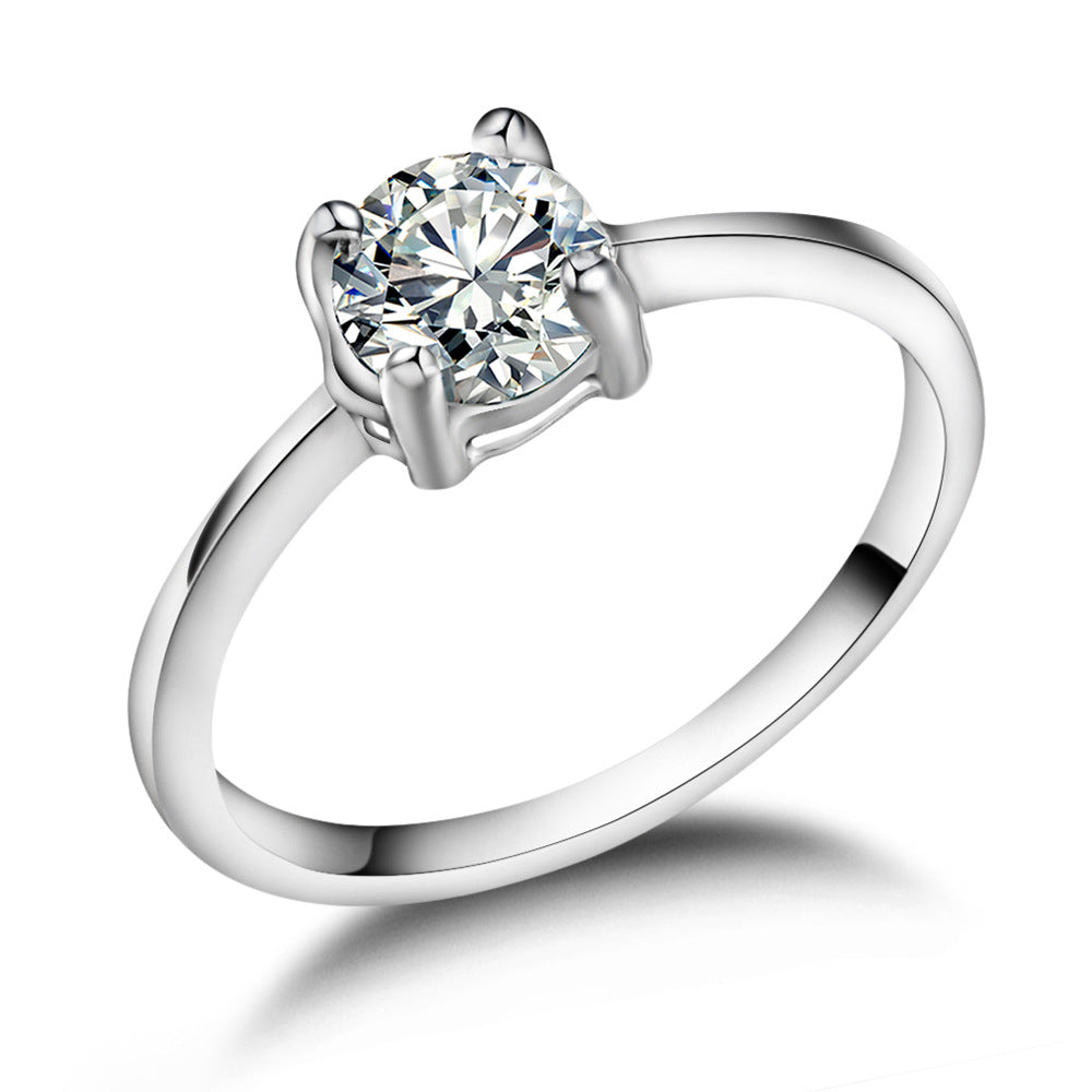 Damen Solitärring mit funkelndem Zirkonia Shop Nory