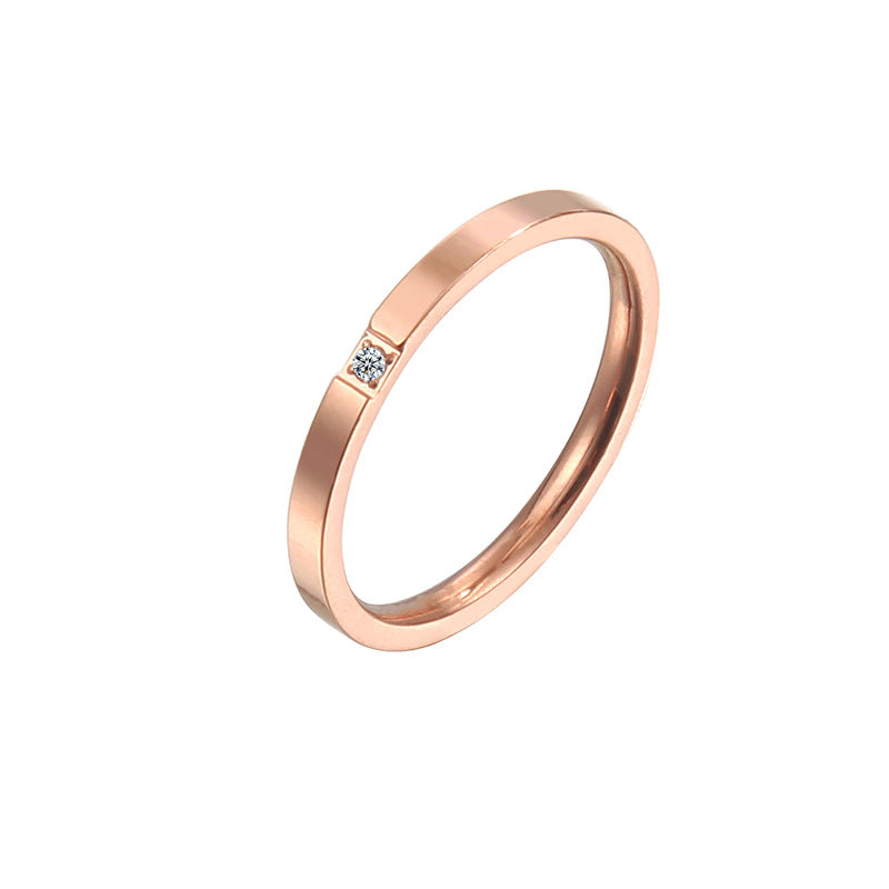 Damen Ring mit elegantem Minimalismus und funkelndem Zirkonia Shop Nory