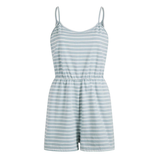 Damen stylischer Jumpsuit mit verstellbaren Trägern und Gummizug in der Taille Shopnory