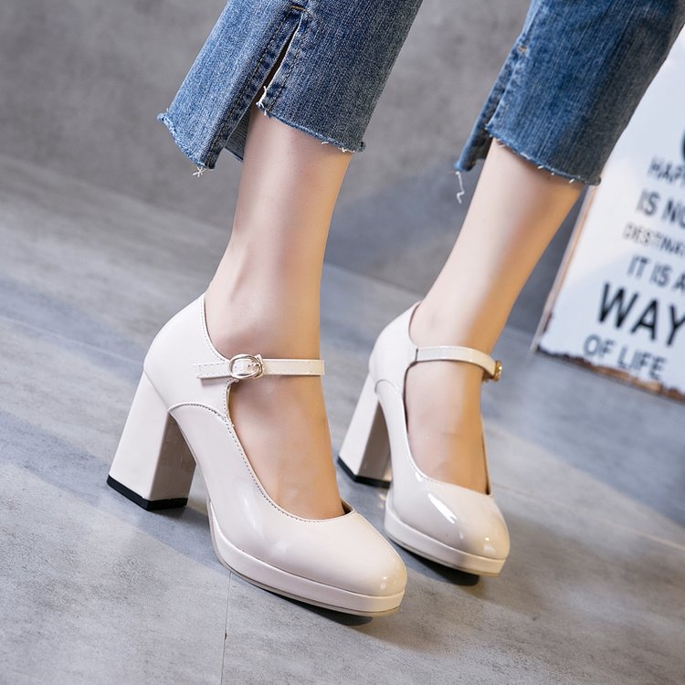 Damen Hochwertige Absatzpumps mit eleganter Riemen-Detailierung Shopnory
