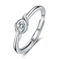 Damenring mit elegantem Wellen-Design und funkelndem Zirkonia Shop Nory