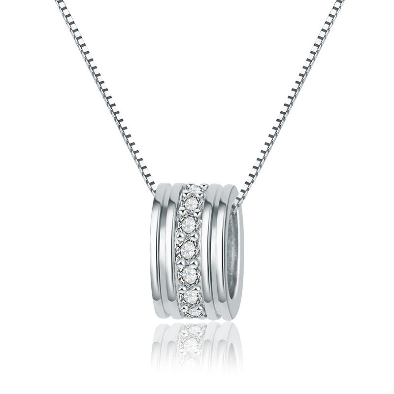 Damen Halskette mit funkelndem Zirkonia-Anhänger aus hochwertigem Edelstahl Shop Nory