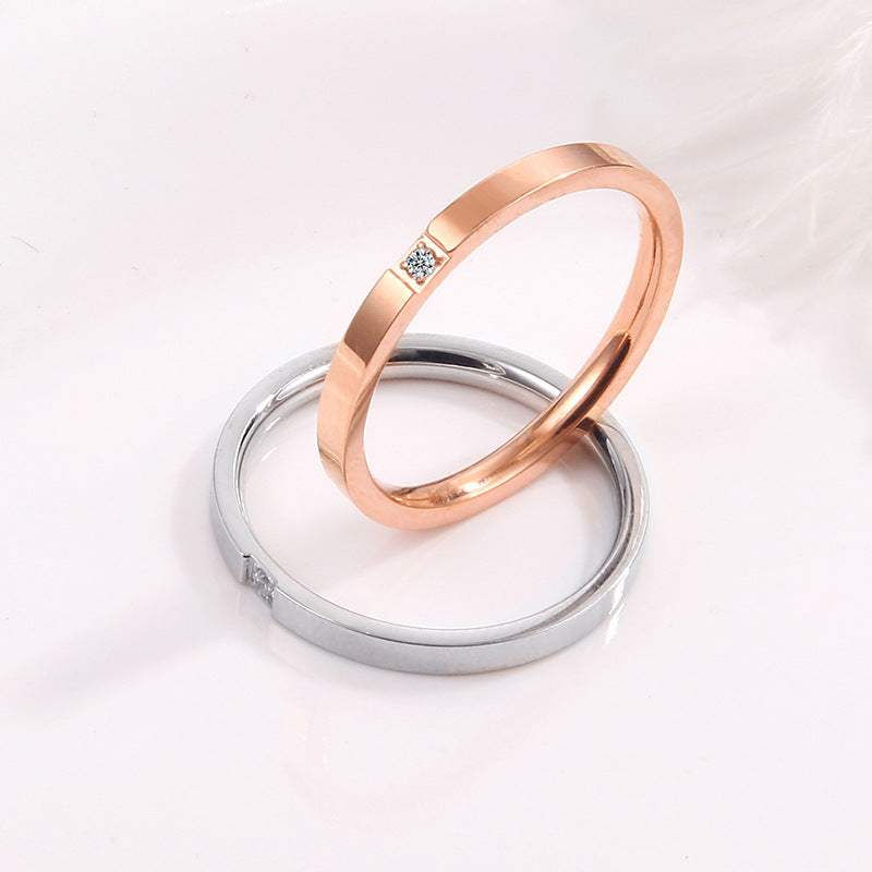 Damen Ring mit elegantem Minimalismus und funkelndem Zirkonia Shop Nory