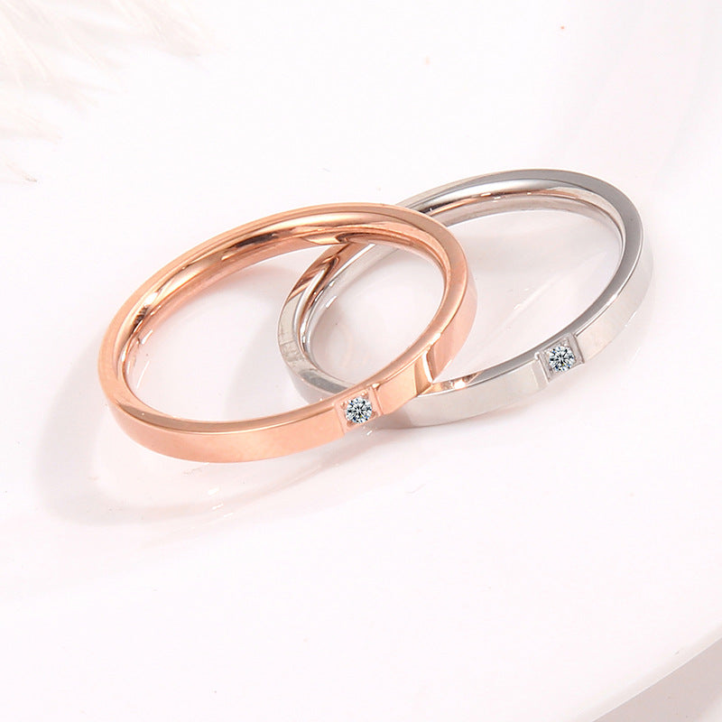 Damen Ring mit elegantem Minimalismus und funkelndem Zirkonia Shop Nory
