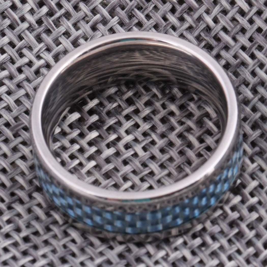 Damen Edelstahlring mit karbonfaserner Einsätzen Shop Nory