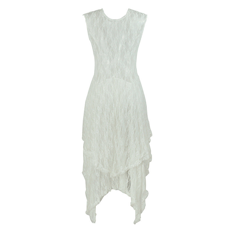 Damen Festliches Kleid mit voluminösem Rock und raffinierten Rüschendetails Shopnory
