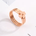 Damen Ring mit Herzen und geschichteten Bändern Shop Nory