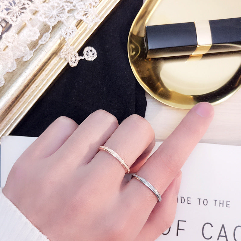 Damen eleganter und strukturierter Ring Shop Nory