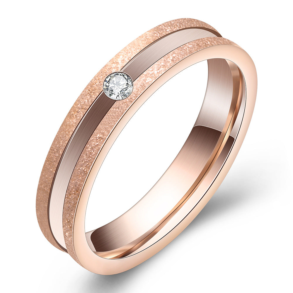 Damen Ring mit elegantem, zweifarbigen Design und funkelndem Zirkonia Shop Nory