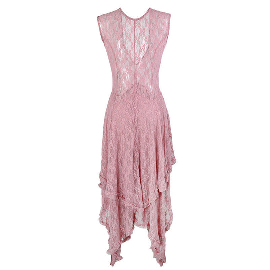 Damen Festliches Kleid mit voluminösem Rock und raffinierten Rüschendetails Shopnory