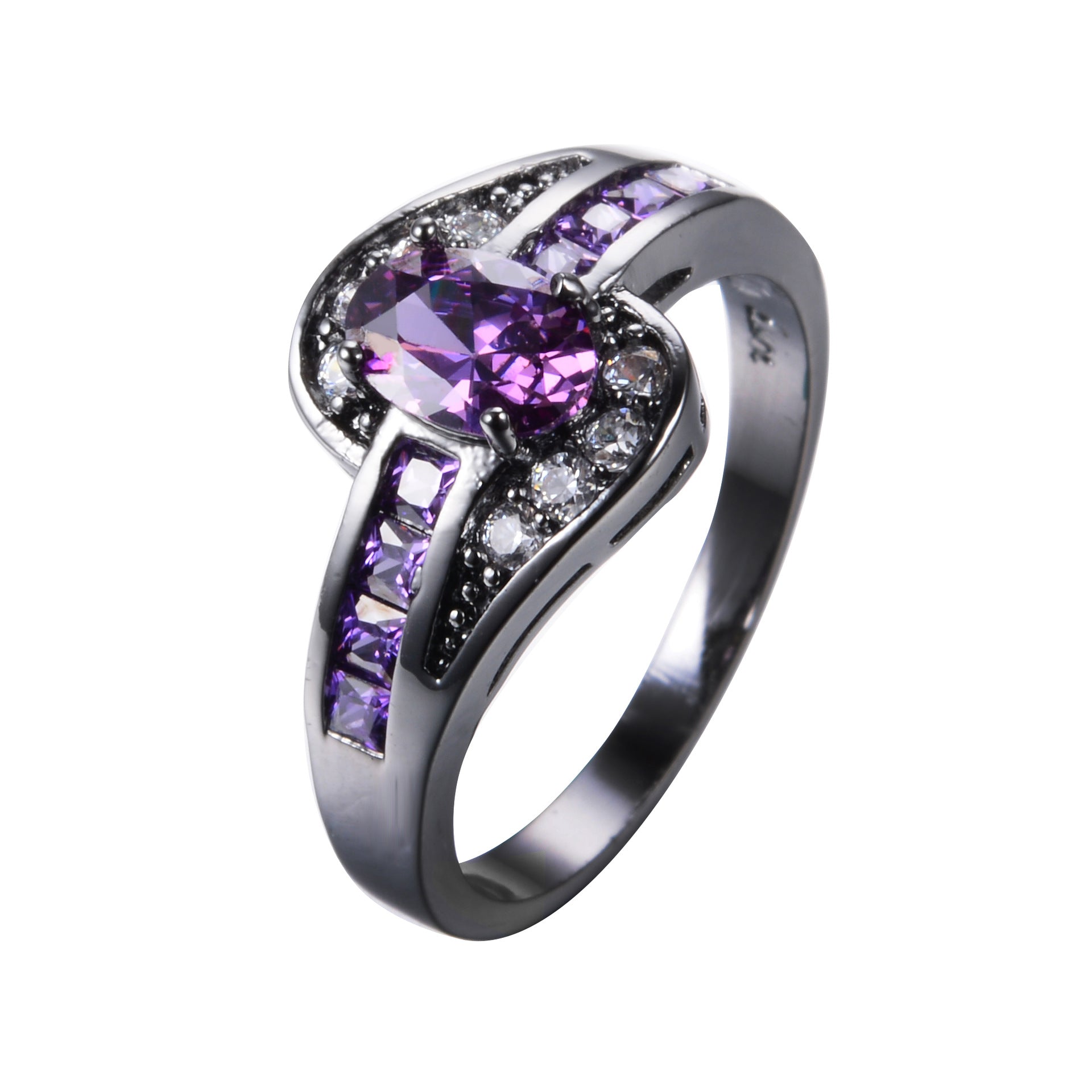 Damen Ring mit funkelndem blauen Stein und elegantem Zirkonia-Design Shop Nory