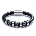 Herren Lederarmband mit stilvollen Löwenanhängern Shop Nory