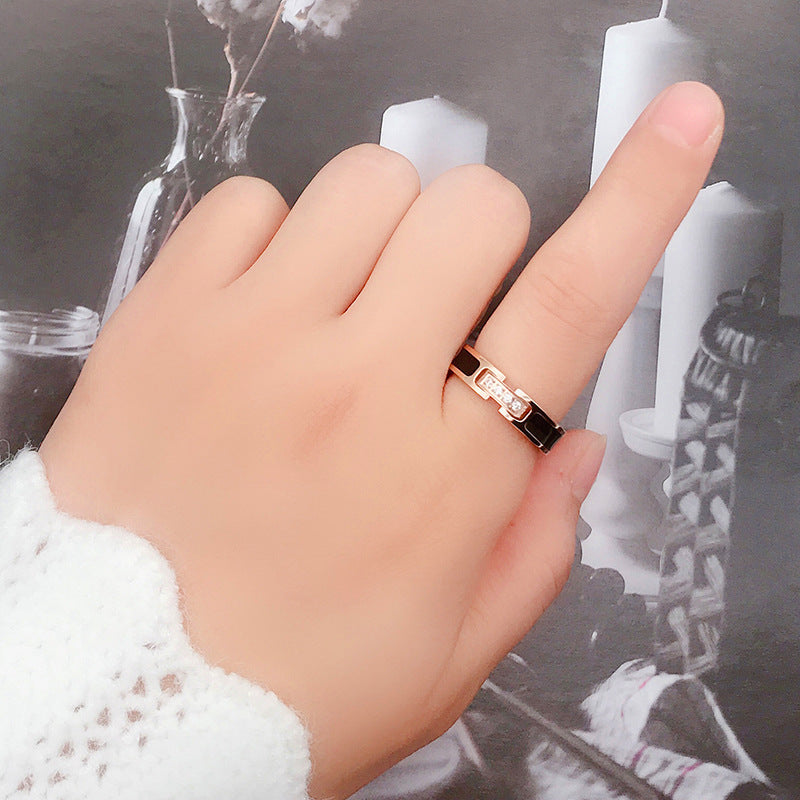 Damen Statement-Ring mit funkelnden Kristallen Shop Nory