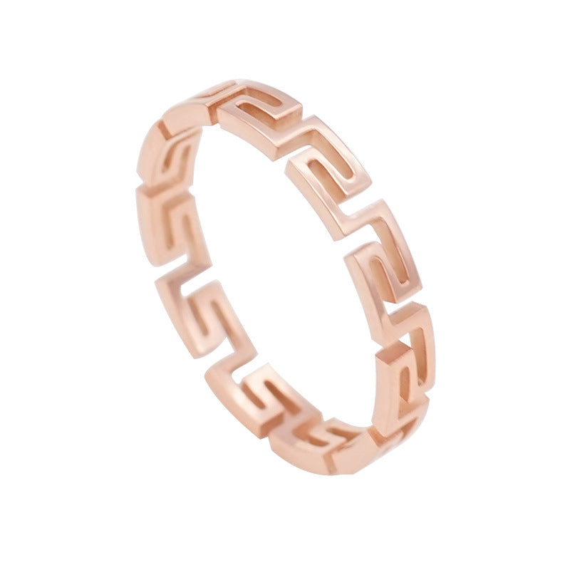 Damen modischer Ring mit geometrischem Design Shop Nory