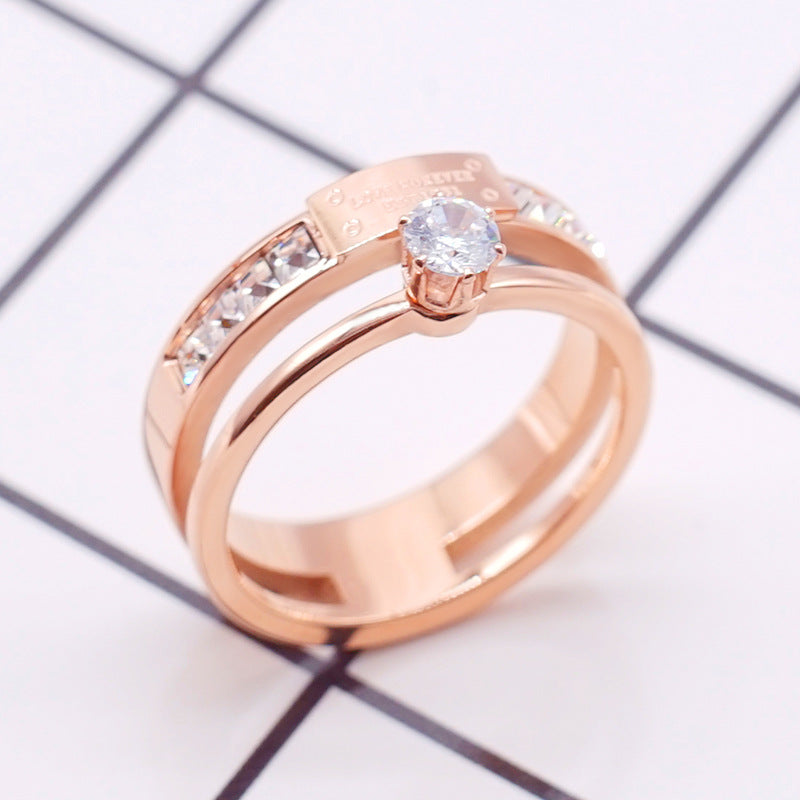Damen eleganter Ring mit funkelndem Zirkonia Shop Nory