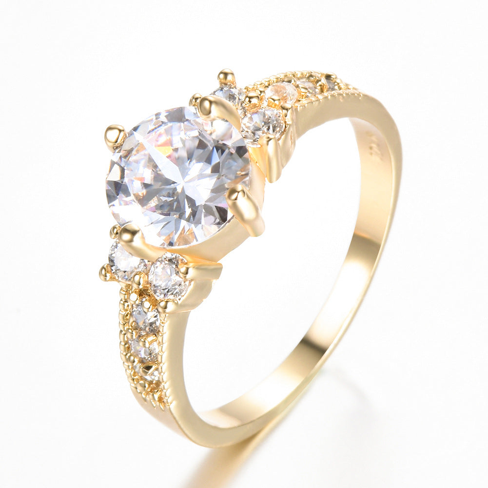 Damen Ring mit extravaganten Zirkonia-Einsätzen und funkelndem Rosenquarz Shop Nory