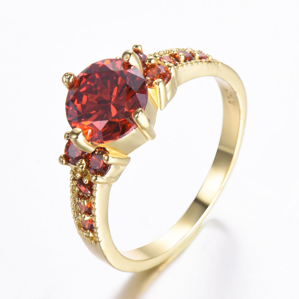 Damen Ring mit extravaganten Zirkonia-Einsätzen und funkelndem Rosenquarz Shop Nory