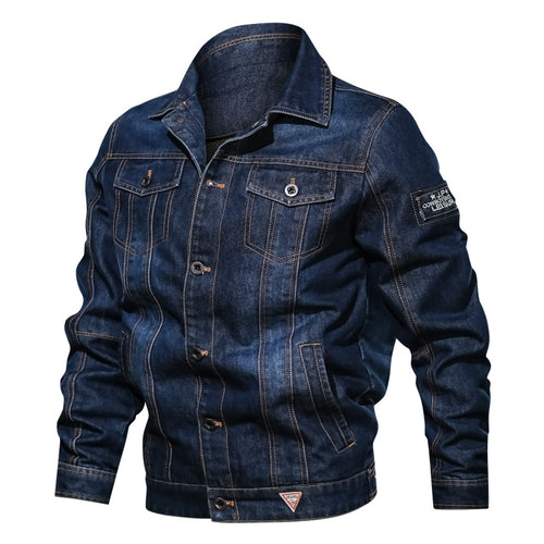 Herren Jeansjacke im modernen Trucker‑Cut mit kontrastierenden Nähten und Brustpattentaschen Shop Nory