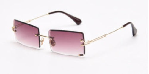 Modische Rechteckige Sonnenbrille Im Retro Stil