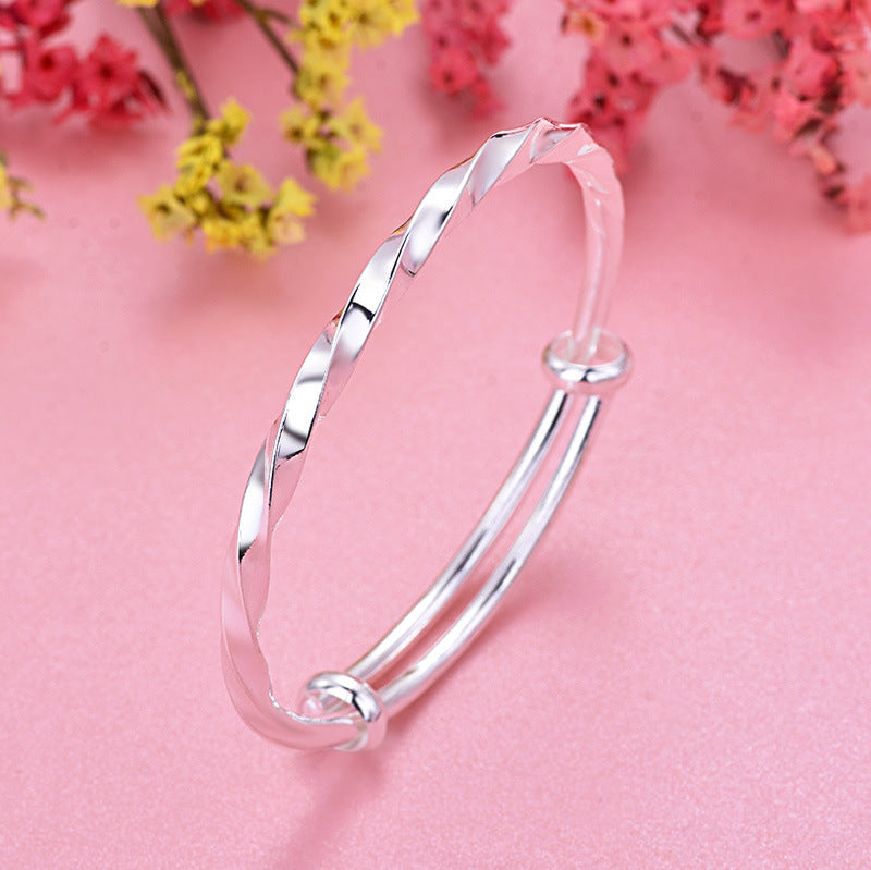 Damen zierlicher Armreif mit geflochtenem Design und eleganter Struktur Shop Nory