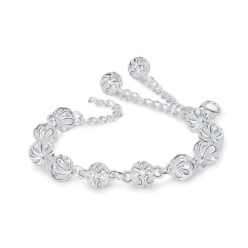 Damenarmband aus hochwertigem Sterling Silber mit kunstvollen Reliefdetails Shop Nory