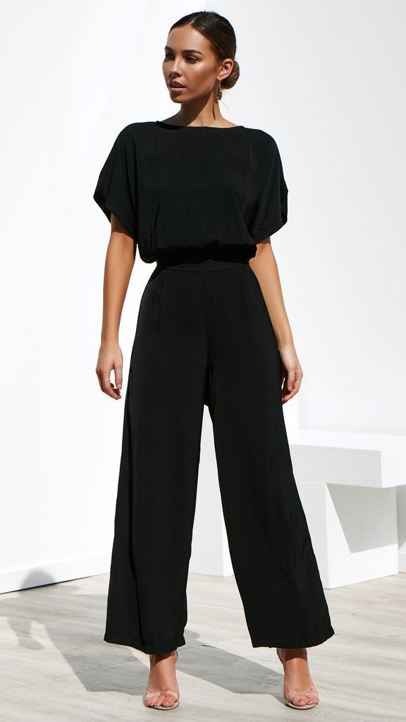 Damen Jumpsuit mit weitem Bein und elegantem Schnitt